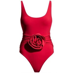 H&M × Magda Butrym Rose-Appliqued Swimsuit
One-Piece Swimsuit